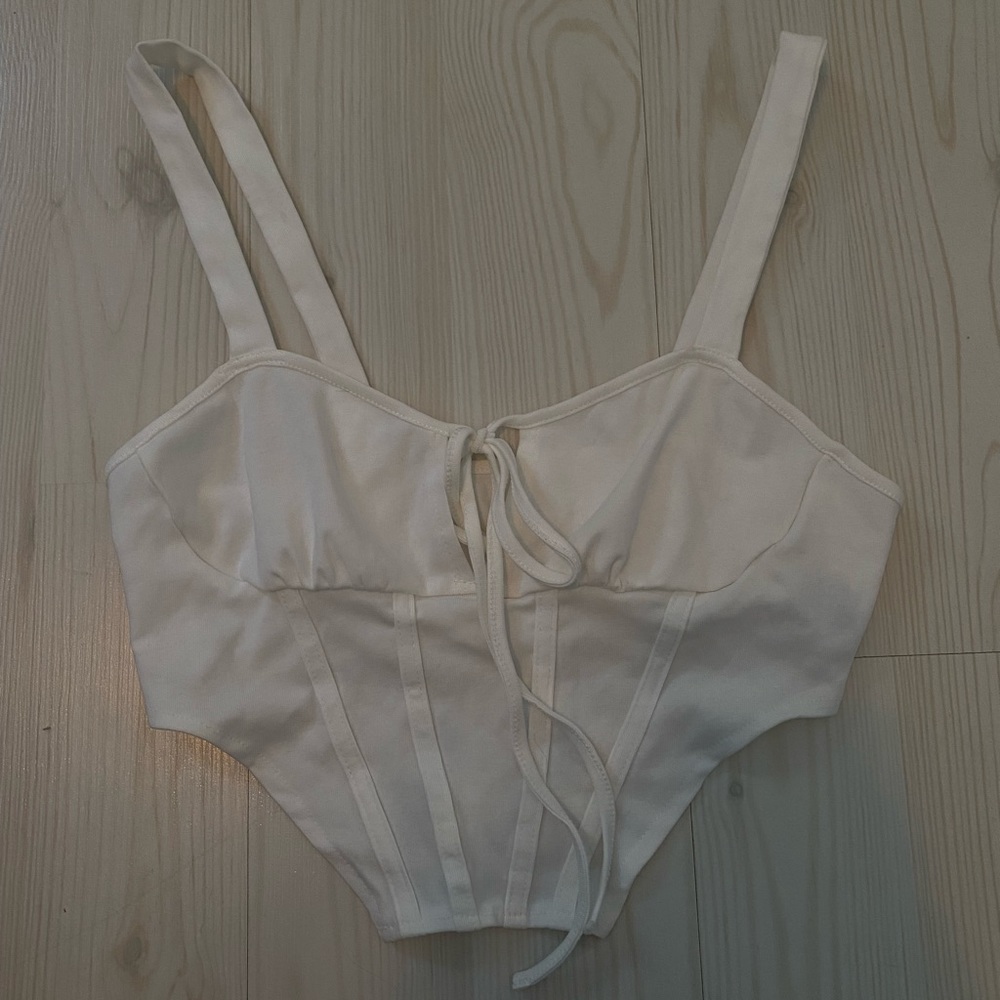 Shein white crop top